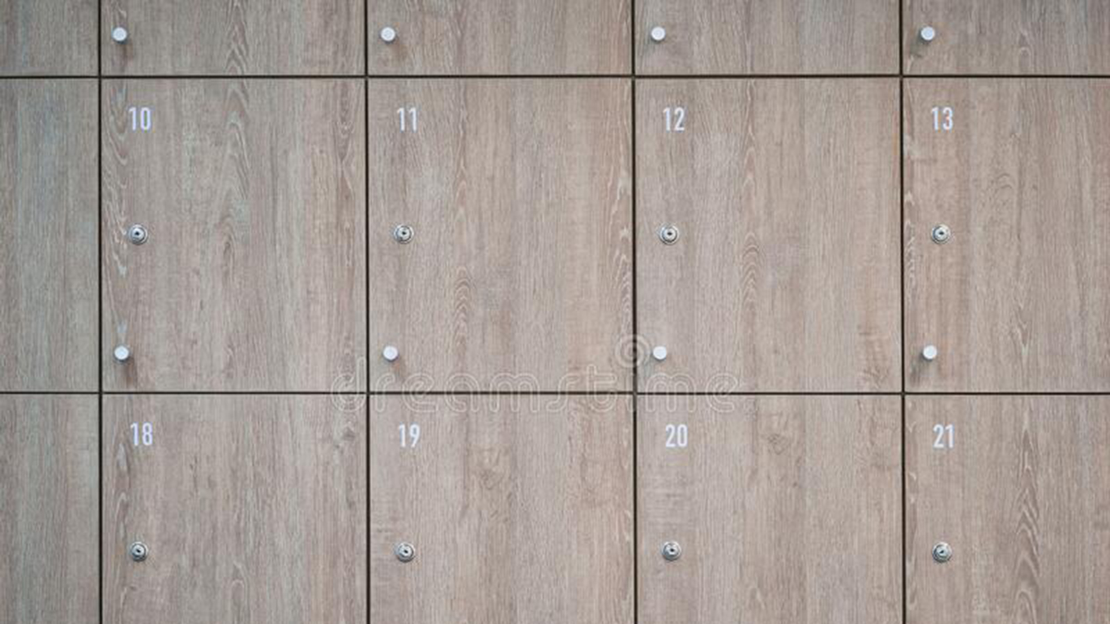 wooden lockers