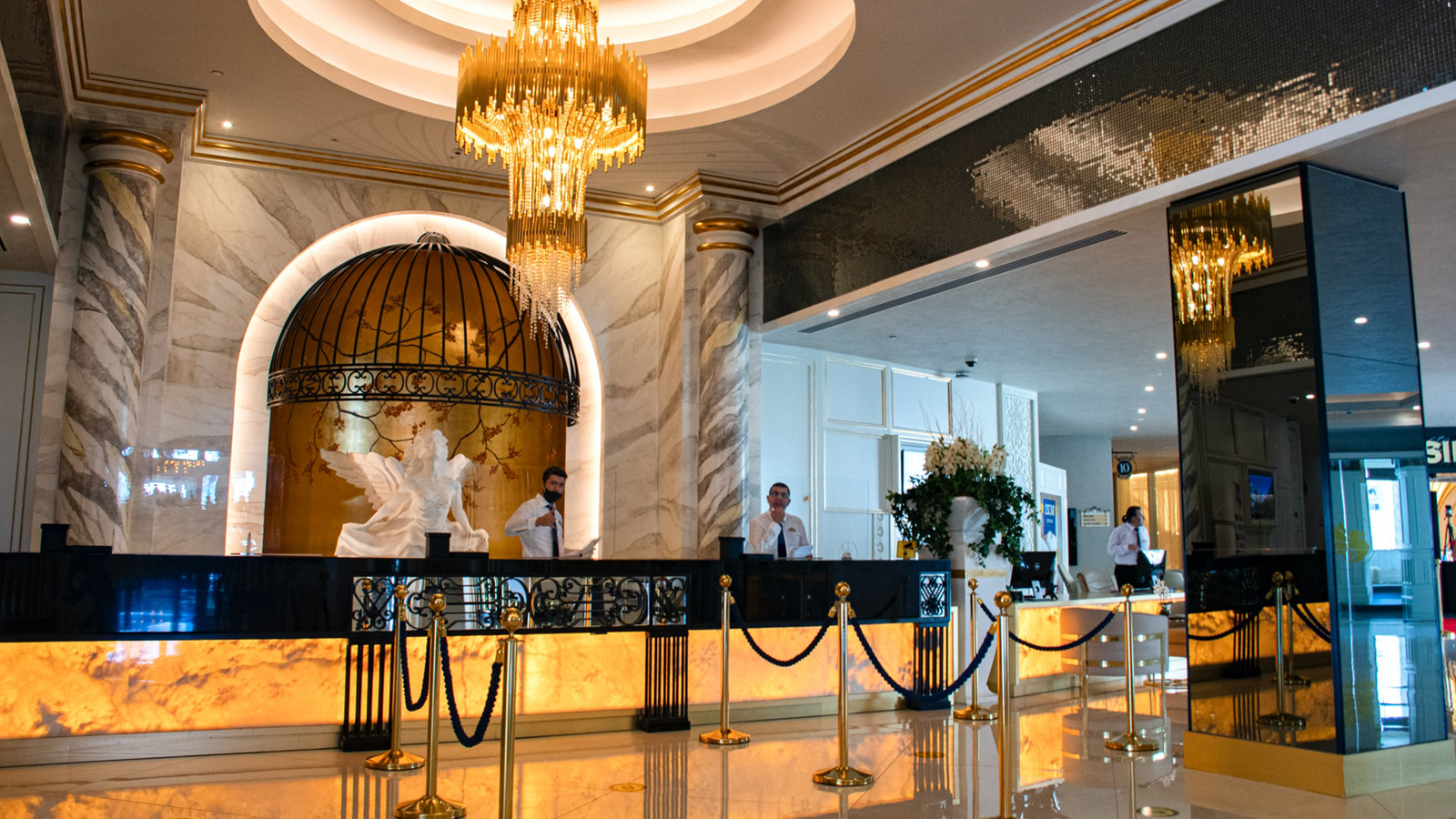 hotel lobby